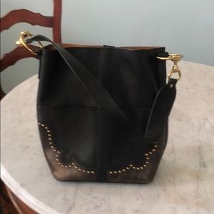 Frye bag with shoulder strap